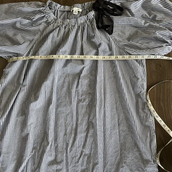 Elegant Black and White Striped Mini Dress - Picture 7 of 9